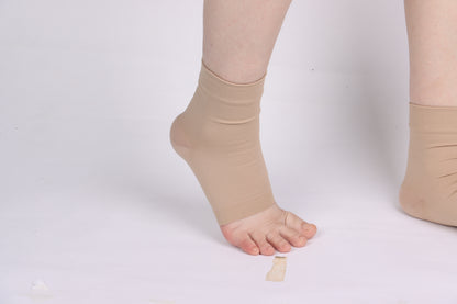 Skin tone cotton ankle brace