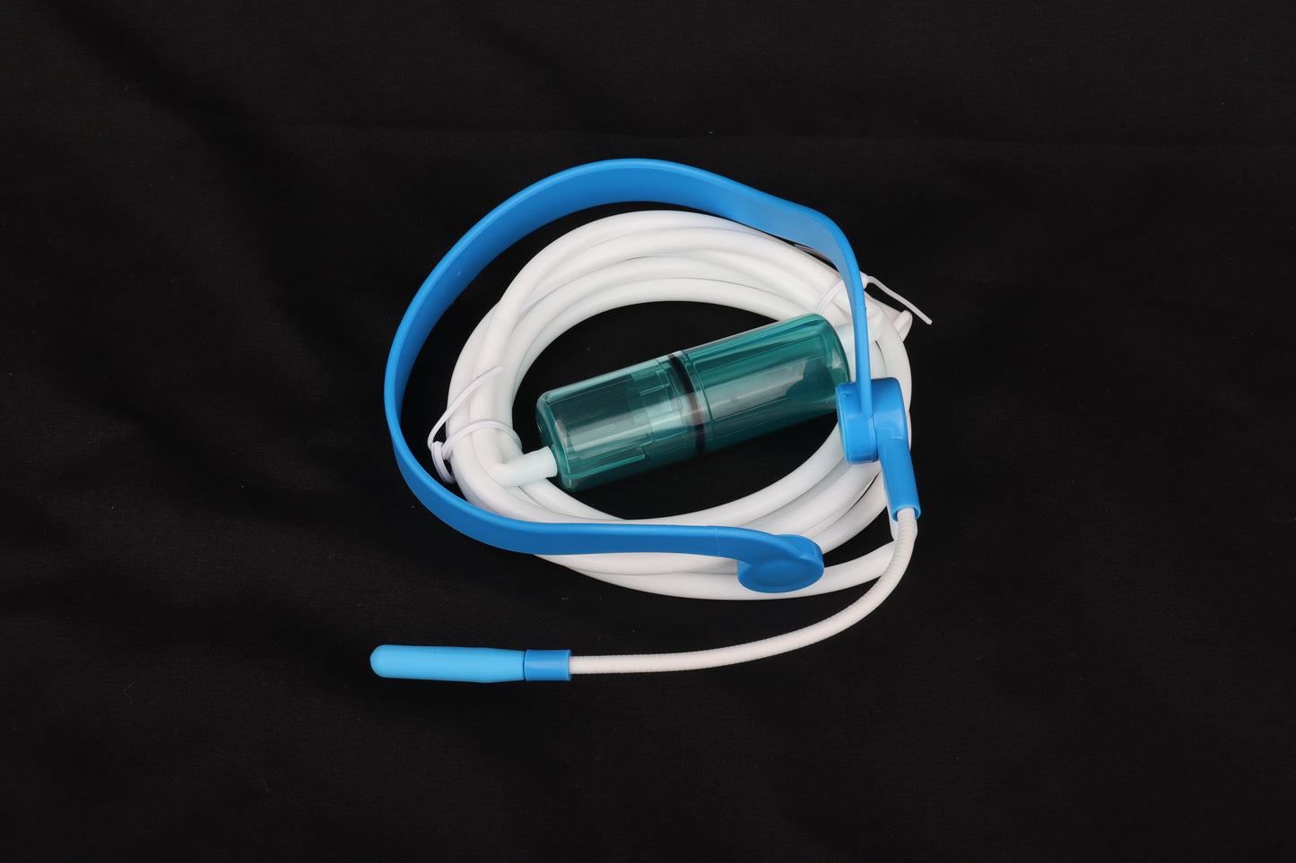 Headset nasal oxygen cannula