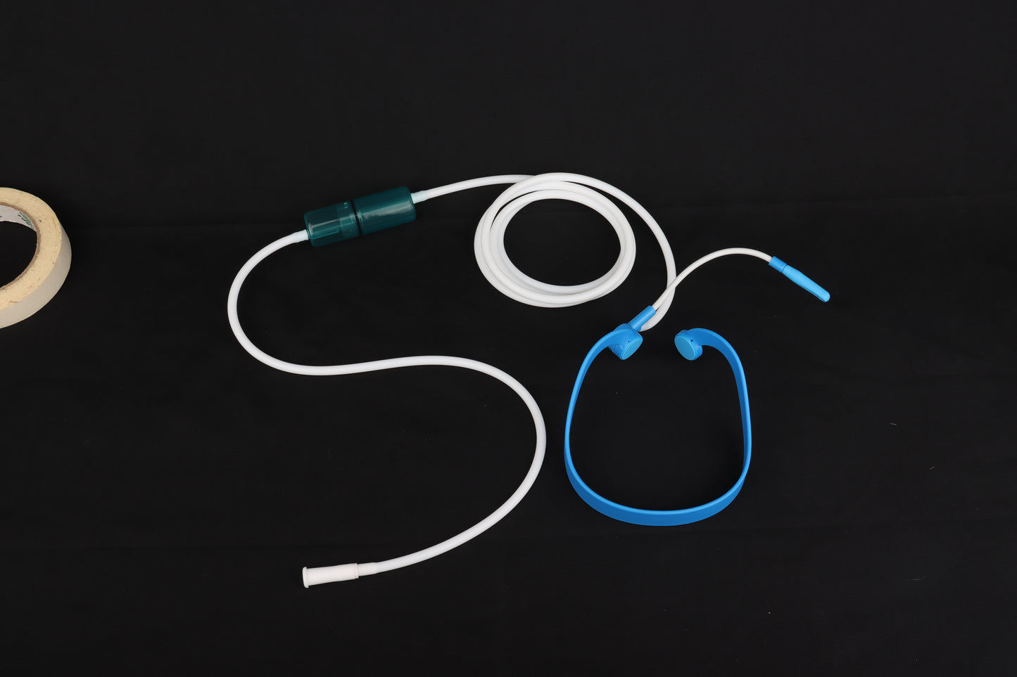 Headset nasal oxygen cannula