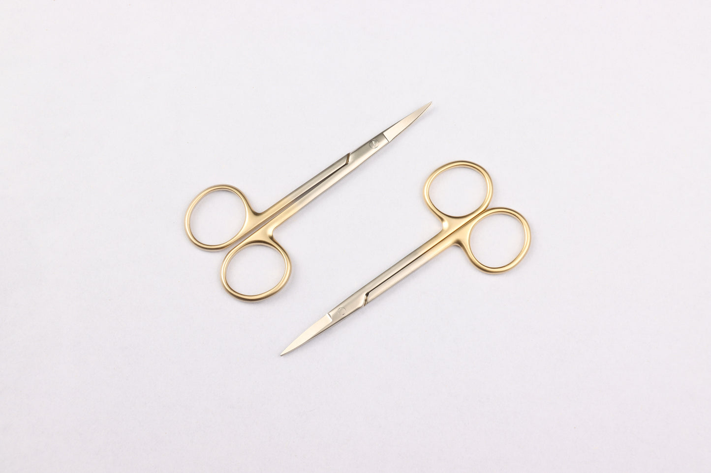 Gold handle ophthalmic scissors