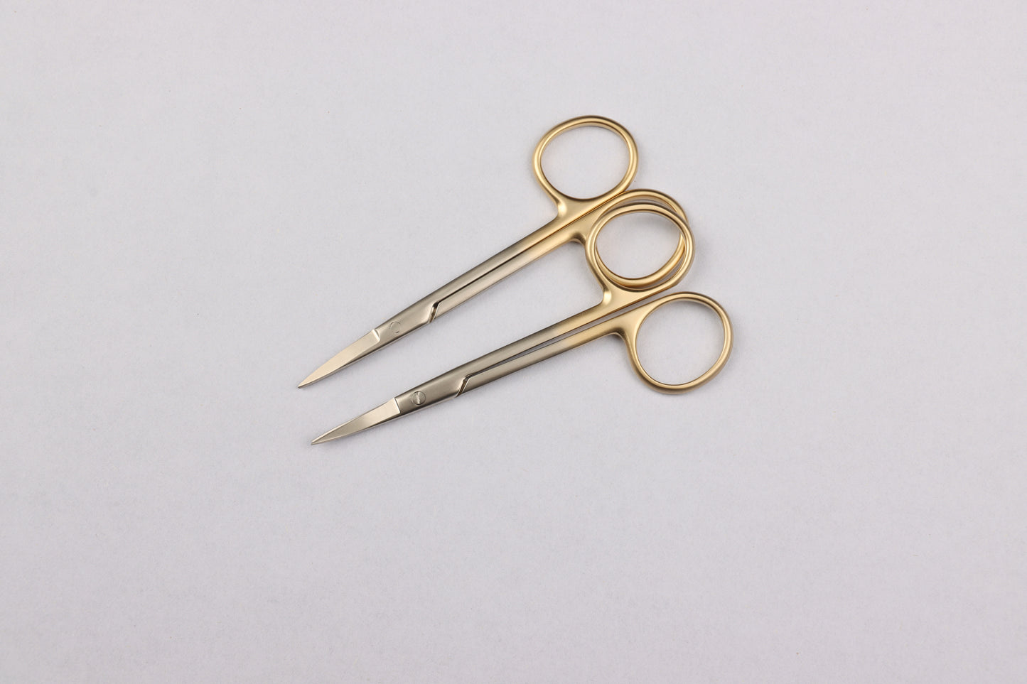 Gold handle ophthalmic scissors