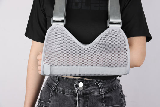 Gray forearm steel sling