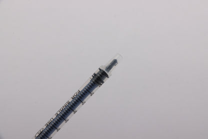 One milliliter sterile syringe screw top flat mouth