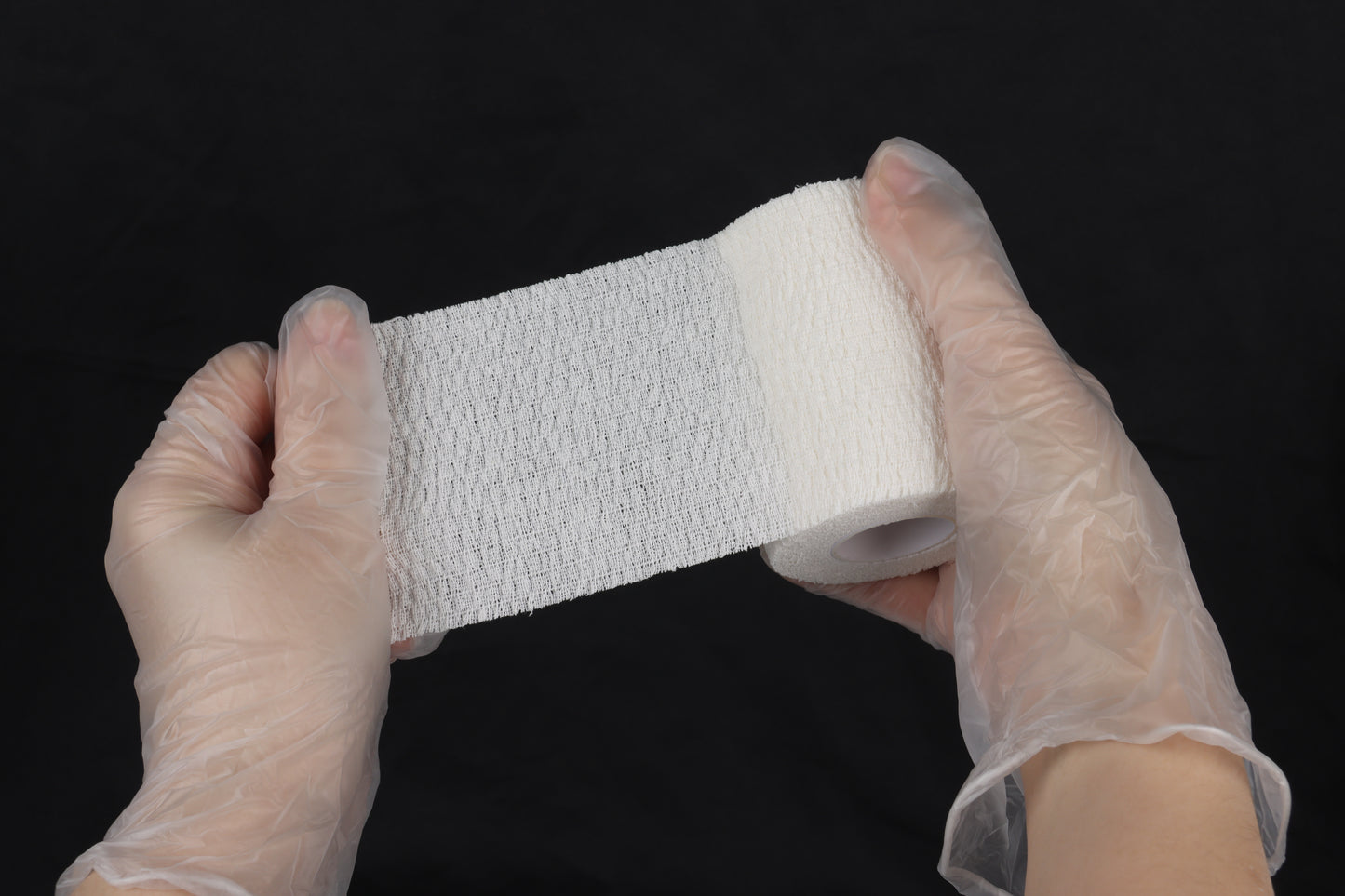 Cotton type self-adhesive bandage