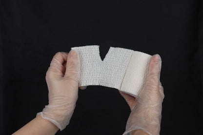 Cotton type self-adhesive bandage